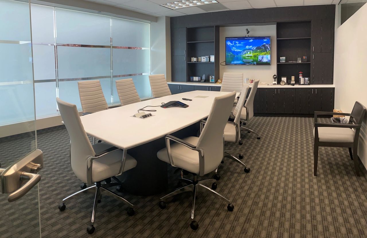 conference room with TV