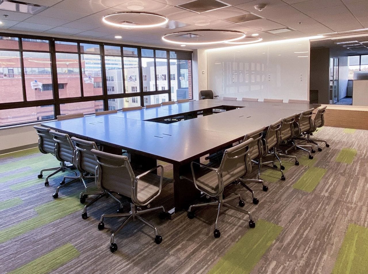 conference room with office chairs